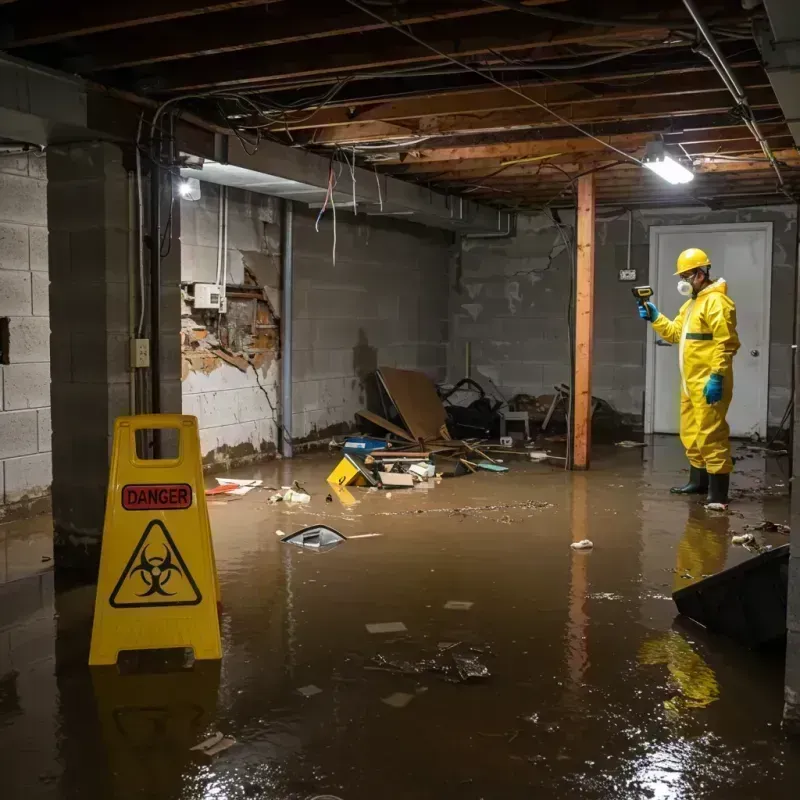 Flooded Basement Electrical Hazard in Chetek, WI Property